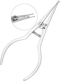 IDC-586 Coon Style Ligature Tying Pliers.For tying stainless steel ligature wire.Made of stainless steel