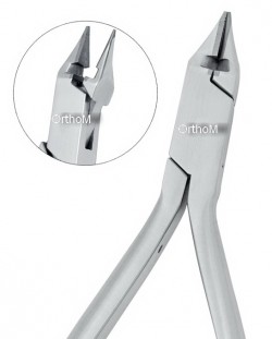 IDC-398 BIRD BEAK Pliers with Cutters 12.5cm. Utility Pliers popula for working with round wire.Cutter formation makes this Plier ppular among doctors for working and cutting at the same time. Tips are hardened. Box Joint. Stainless Steel Cut