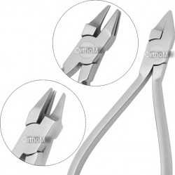 IDC-385 THREE JAW Pliers 12.5cm. Perfect aligned tips,tapered for work on delicate Rivet JointStainless Steel