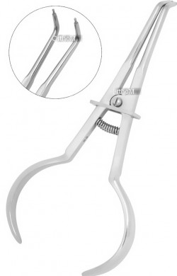 IDC-584 RUBBER DAM CLAMP Forceps 17cm Made of stainless steel.