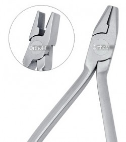 IDC-414 Hollow Chop Arch Forming Pliers 12cm. The smooth concave and convex Plain surface allows forming of arch wires easily.Rivet Joint.Stainless Steel.