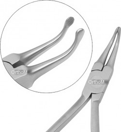 IDC-431 HOW Utility Pilers 12.5cm Round. Utility Pliers general purpose, 3.5mm tips dia. Angled at 45 degree,serrated tips. Rivet Joint. Stainless Steel.