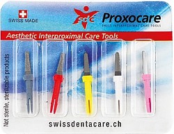 Model: 1700/S5 Proxocare SET one side coated All Proxocare L in mm: 8 Grain: 60/40/25/15/6 µm Packaging: 5 pieces Sterilizable: yes