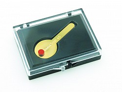 DS-Gauge DentaSonic Measuring Gauge on Stainless Steel, fully autoclavable.  Measuring Gauge  Article Ref.: MG-6  Thickness mm: 0.1, 0.15, 0.2, 0.3, 0.4, 0.5For the interdental space control in orthodontics.