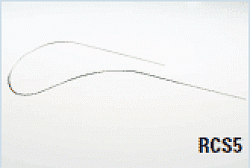 RCS5, our specialty arch, with its sweeping, straight legs provides multiple solutions. RCS5 is the answer for tilting back molars for anchorage purposes. It easily puts curve of spee on the upper arch and can be used to torque the molars buccally. Intrusion or extrusion of anterior teeth can also be accomplished. When flipped, it can be used to expand the lower arch. This is truly a multi-function arch!